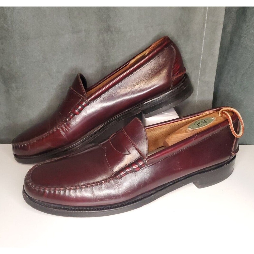 Johnston & Murphy Aristocraft USA Made Cordovan Leather Penny Loafer US 12 A